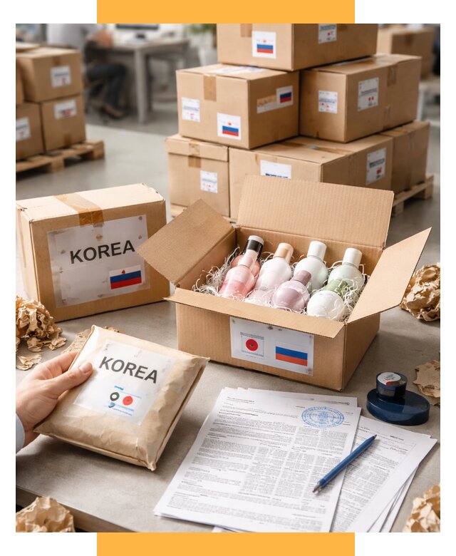 Доставка косметики из Кореи от 8587 р. под ключ | СетСервис-Дбр