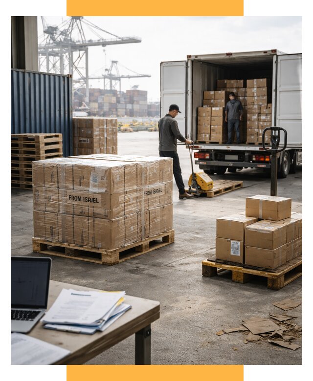Доставка грузов из Израиля от 15153 р., логистика от СетСервис-Дбр