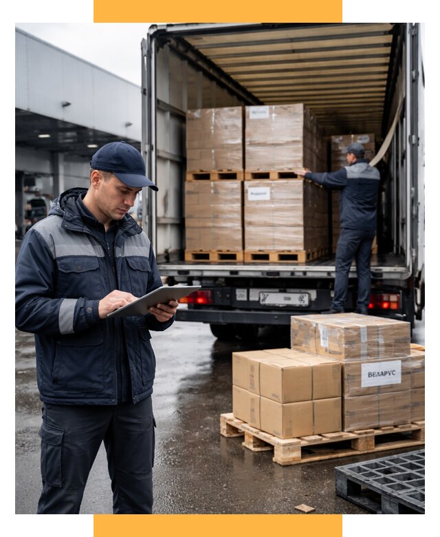 Доставка грузов из Беларуси от 15153 р. логистика СетСервис-Дбр