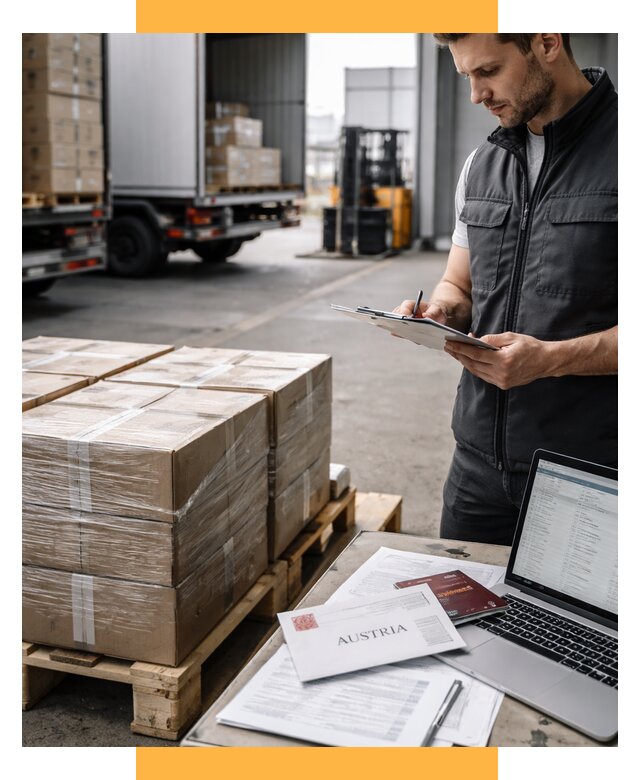 Доставка в Австрию от 65663 р. Логистика и экспорт СетСервис-Дбр