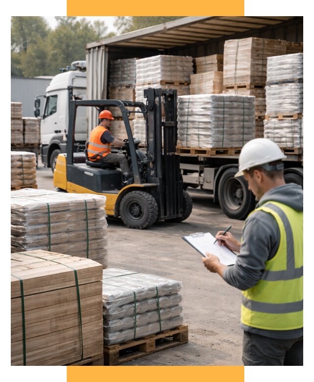 Перевозка строительных материалов от 5556 р. | СетСервис-Дбр